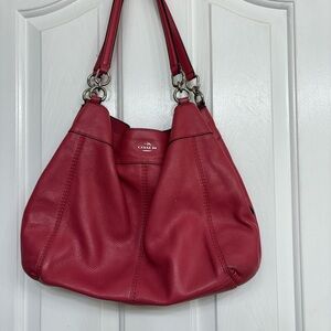Coach | Bags | Vintage Coach Red Leather And Velvet Ergo Mini